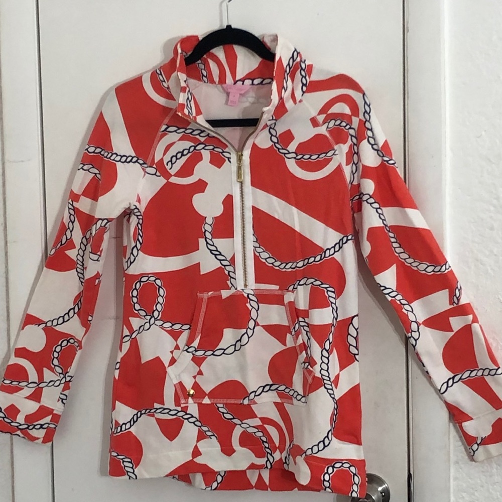 Lily Pulitzer 3/4 zip pullover